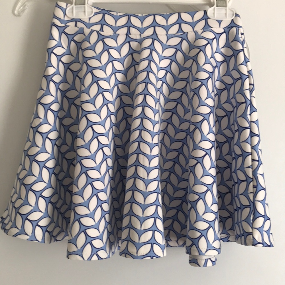 Blue and white skirt